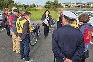 高齢者自転車安全運転体験講習