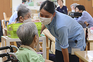 高校生介護実習の受け入れ