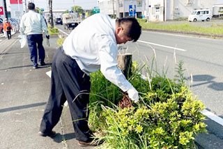 地域道路清掃活動