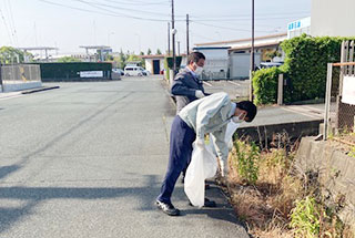 地域道路清掃活動